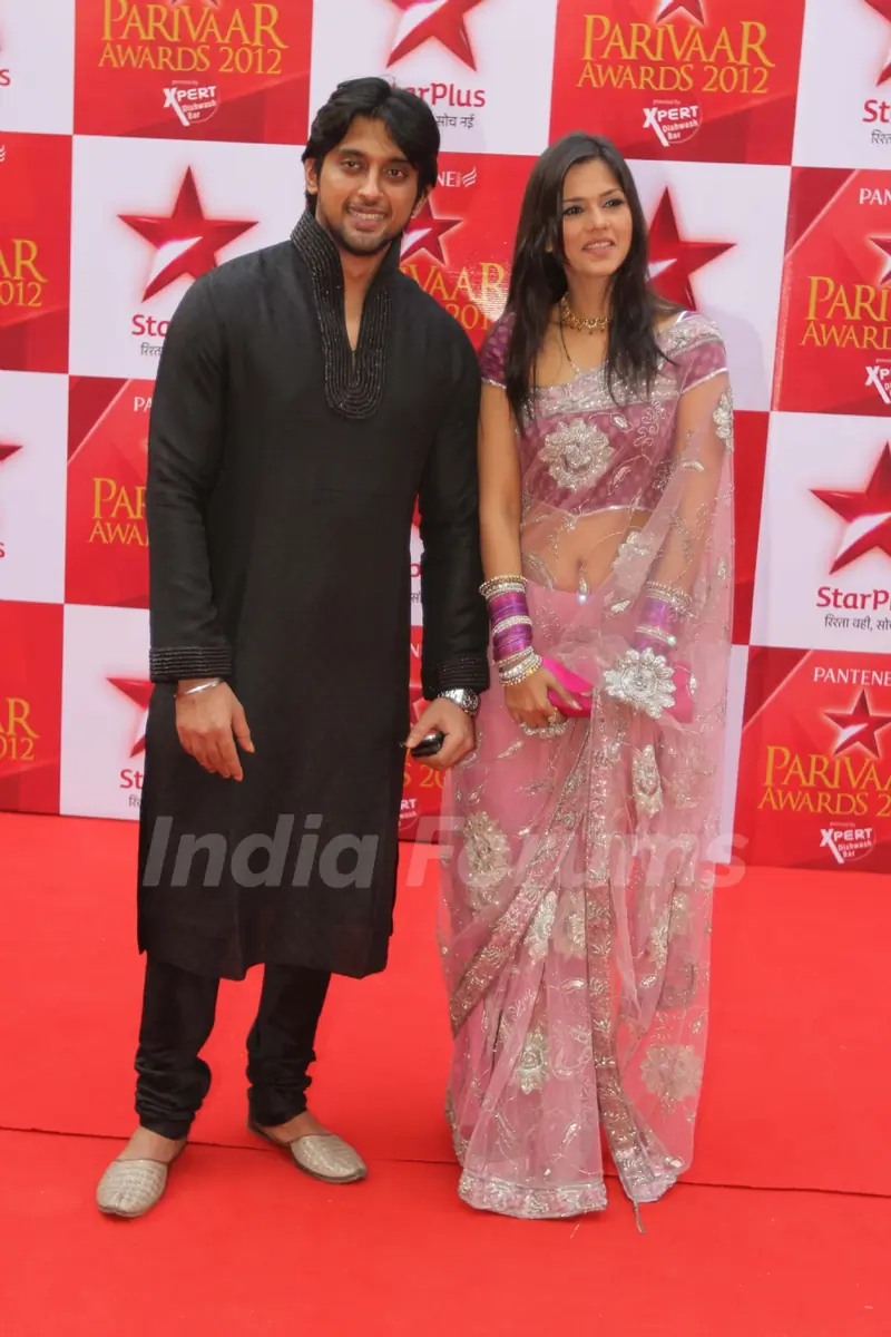 Abhaas Mehta and Daljeet Bhanot at STAR Parivaar Awards Red Carpet