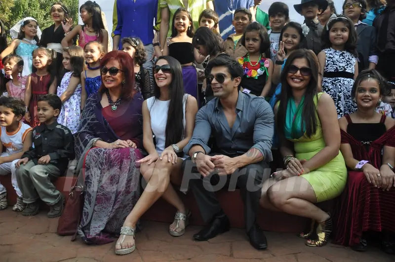 Karan Singh Grover, Deepshika Nagpal and Tara Sharma along with kids