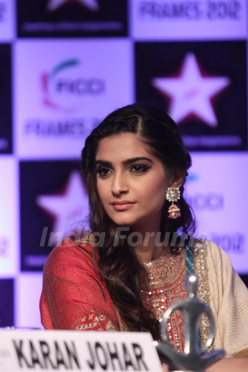 Sonam Kapoor at the inaugural session of FICCI Frames 2012