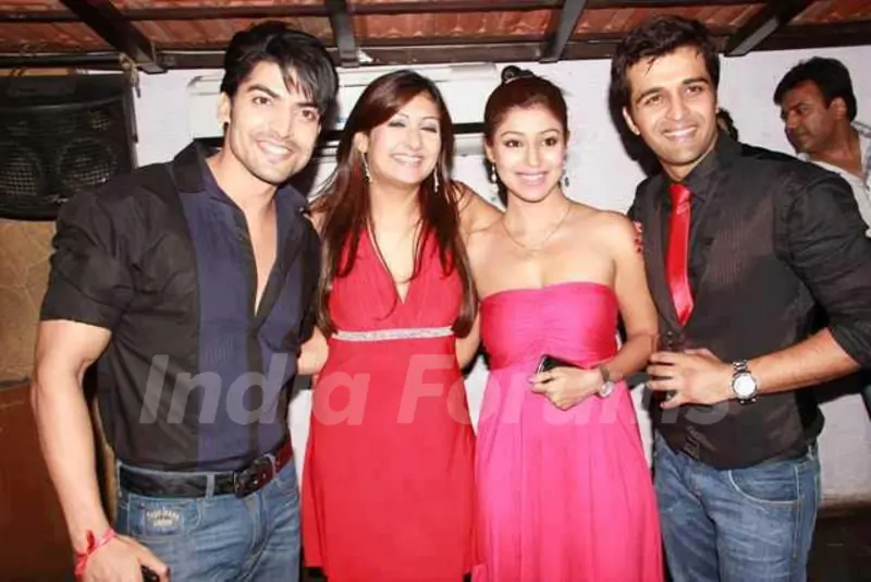 Gurmeet, Debina with Sachin at Juhi's winning party of Bigg Boss