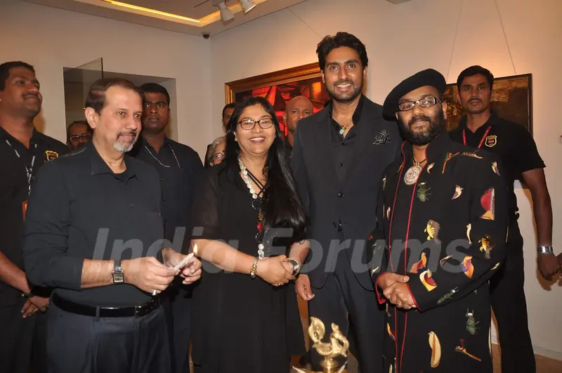 Abhishek Bachchan at Paresh Maity's art event. .