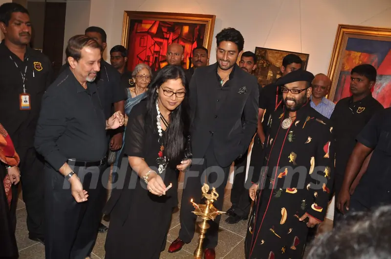 Abhishek Bachchan at Paresh Maity's art event. .