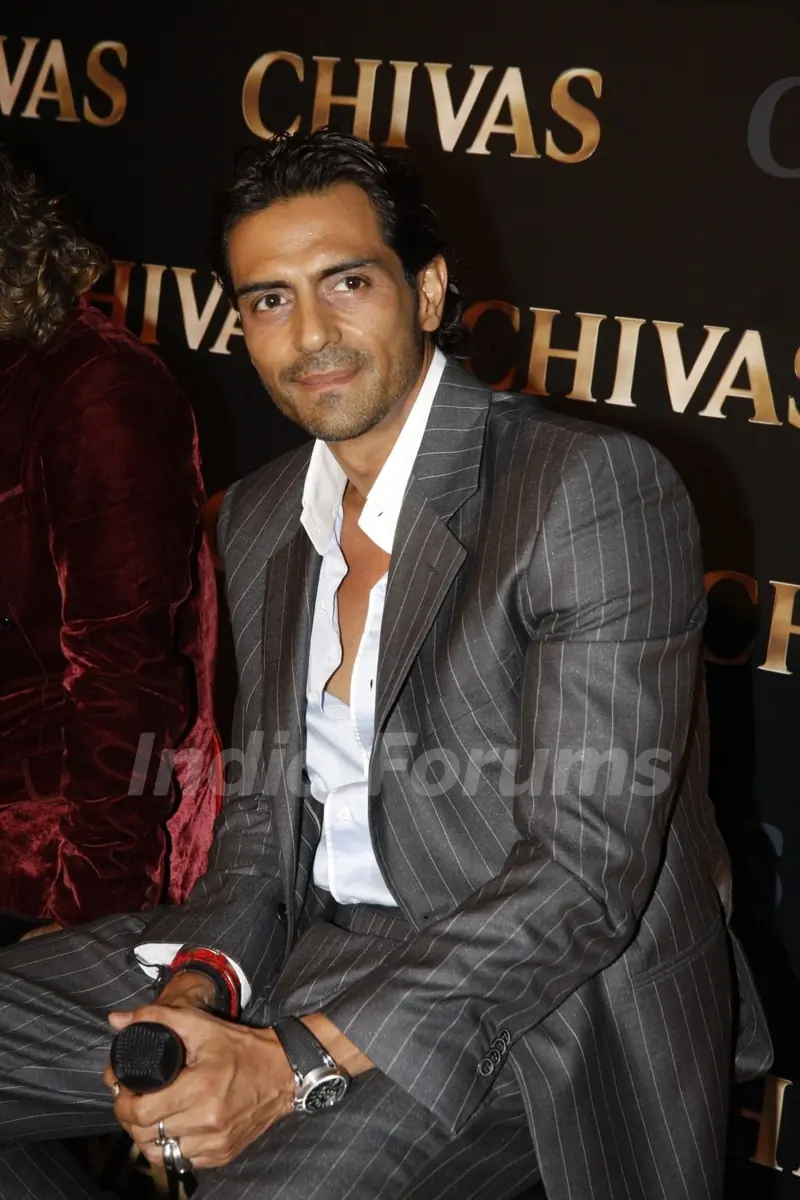 Arjun Rampal at the event to announce the association of Arjun Rampal and Rohit Bal with Chivas