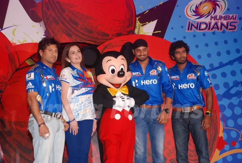 Mumbai Indians Mickey merchandise launch at Trident in Mumbai. .