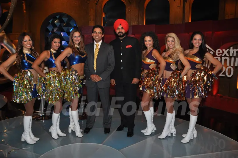 Harsha Bhogle & Navjot Singh Sidhu at Sony Max's Extra Innings of IPL5