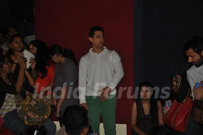 Aamir Khan during his first Television Reality Show unveiled with the song of “Satyamev Jayate&quot;
