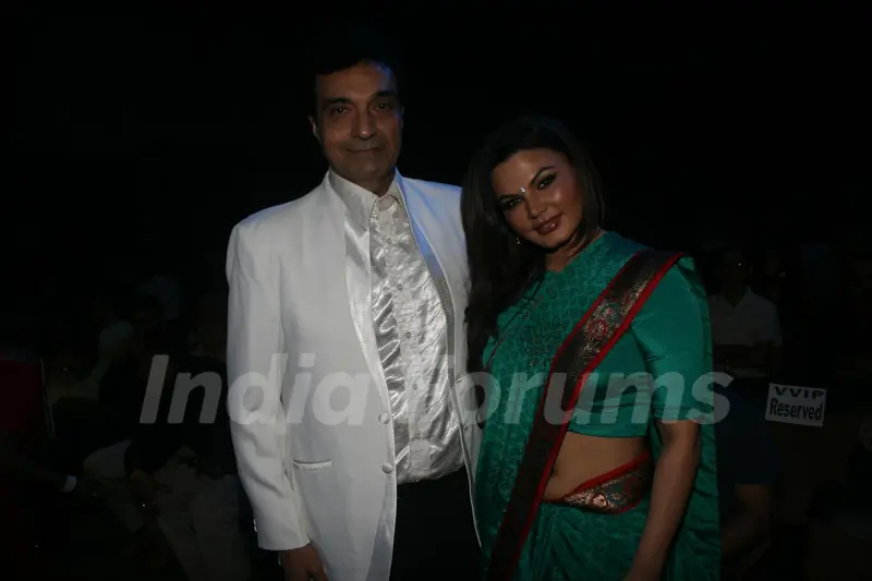 Dheeraj Kumar and Rakhi Sawant at Dadasaheb Ambedkar Awards