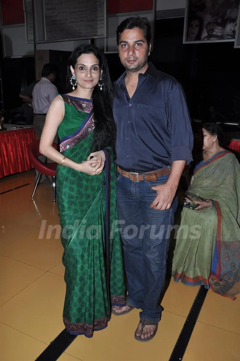 Varun Badola and Rajeshwari Sachdev at Premiere of Kannad film 'Parie' at Cinemax