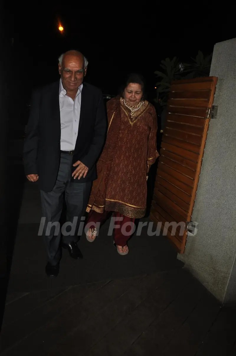 Yash Chopra and Pamela Chopra at Poonam Dhillon Birthday Bash