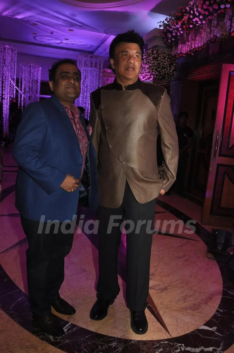 Anu Malik and Kunal Ganjawala at Sunidhi Chauhan and Hitesh Sonik Wedding Reception Ceremony