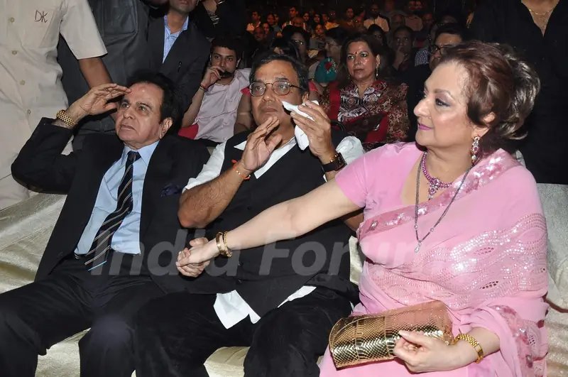 Dilip Kumar, Subhash Ghai and Saira Banu at Dadasaheb Phalke Academy Awards in Mumbai