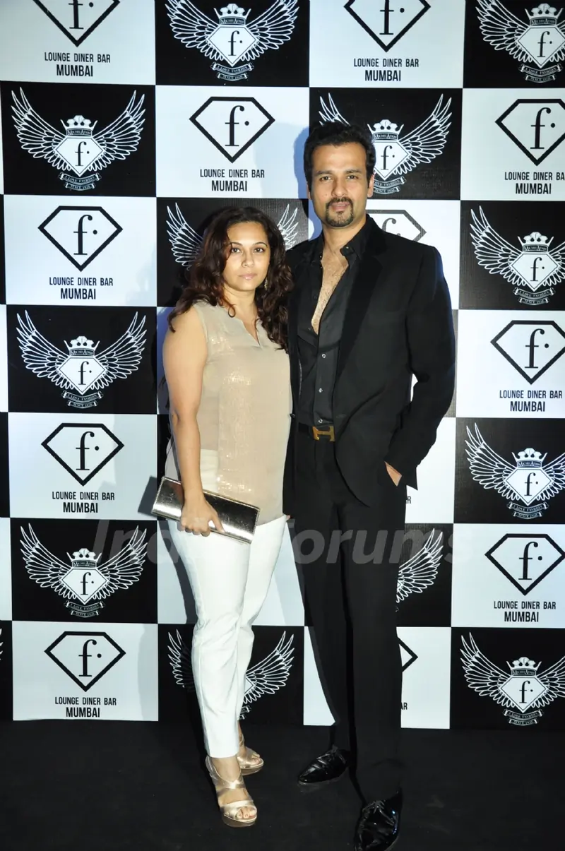 Manasi Roy and Rohit Roy at the launch party of F Lounge