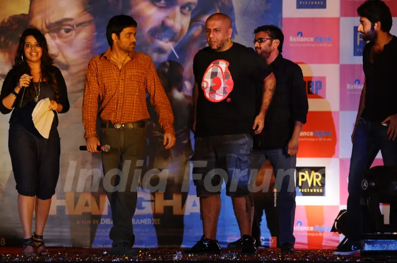 Vishal Dadlani, Dibakar Banerjee, Shekhar Ravjiani, Emraan Hashmi at Sanghai Music Launch