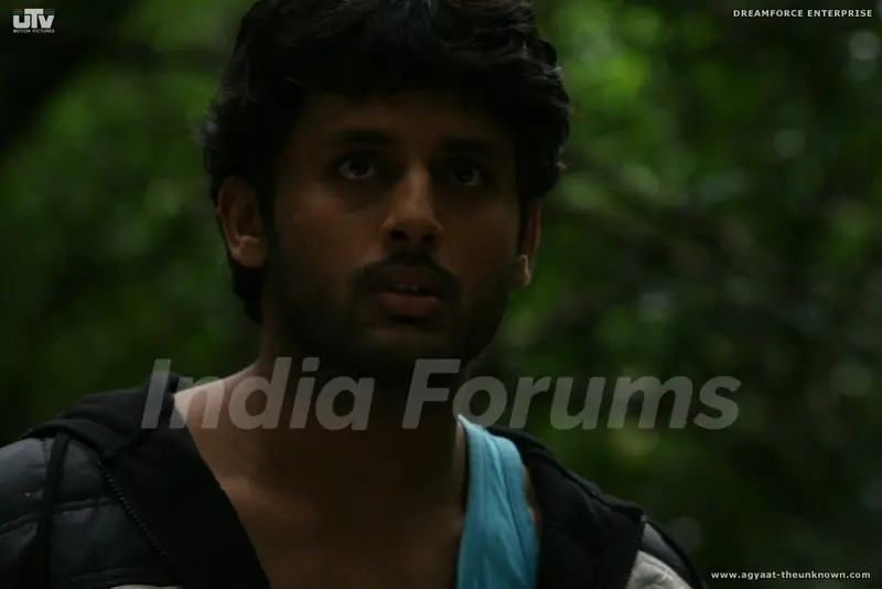 Nitin Reddy looking shocked