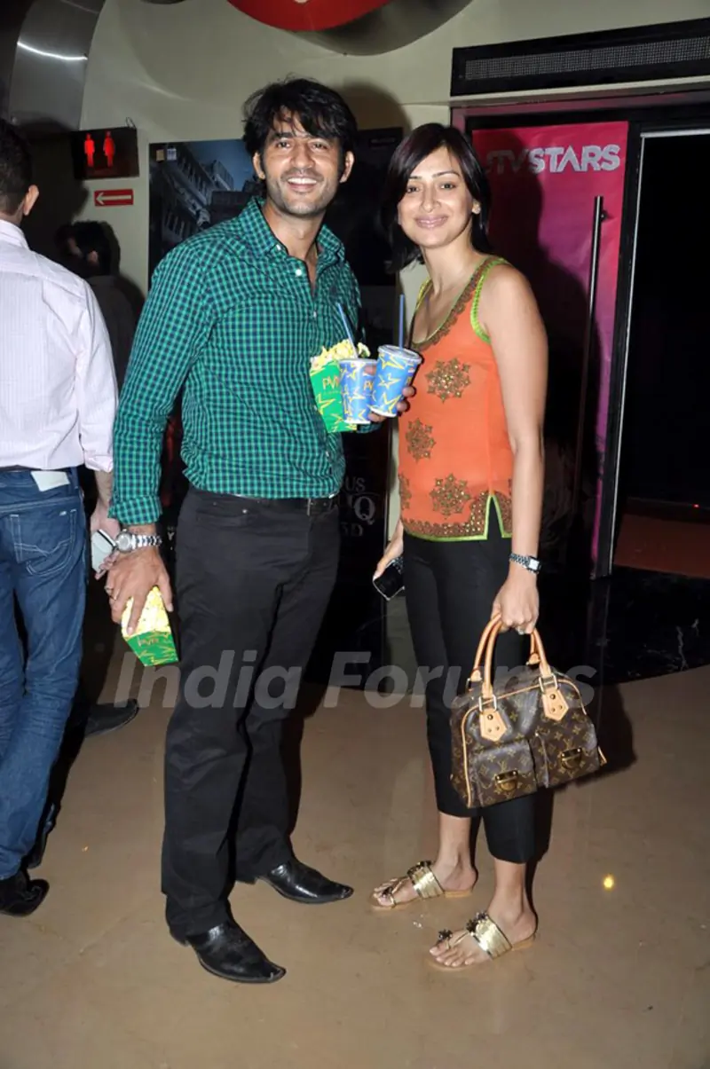 Hiten and Gauri at Dangerous Ishq Premiere PVR