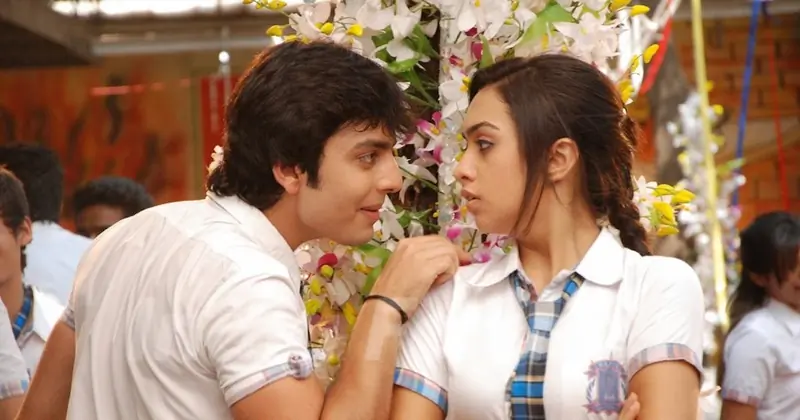 Himansh & Abigail while shooting for a dance sequence