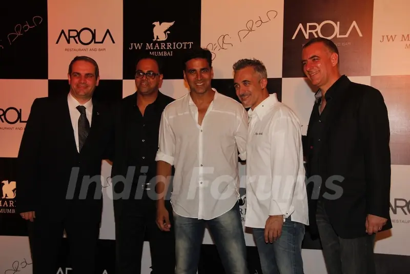Akshay Kumar during the launch of Arola restaurant held at JW Marriott Juhu in Mumbai