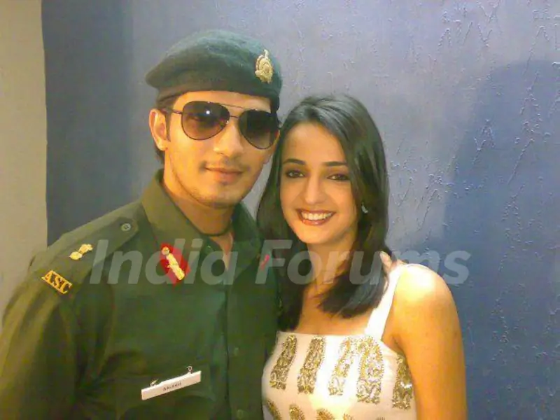 Sanaya Irani on the sets of Left Right Left