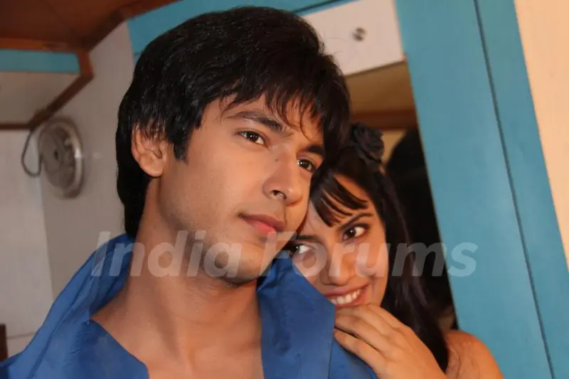 Shivin Narang and Smiriti Kalra on the sets of 'Suvreen Guggal - Topper of the Year'