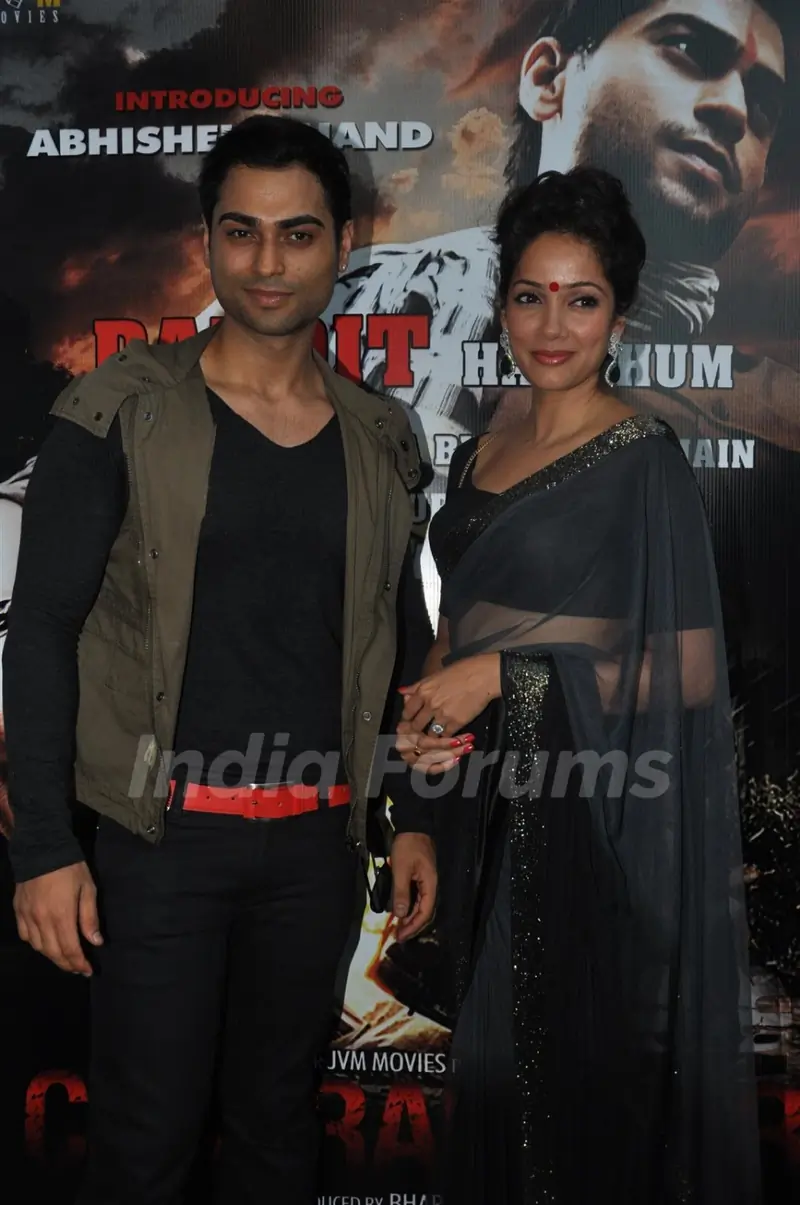 Abhishek Anand and Vidya Malvade at Premiere of film Chakradhaar