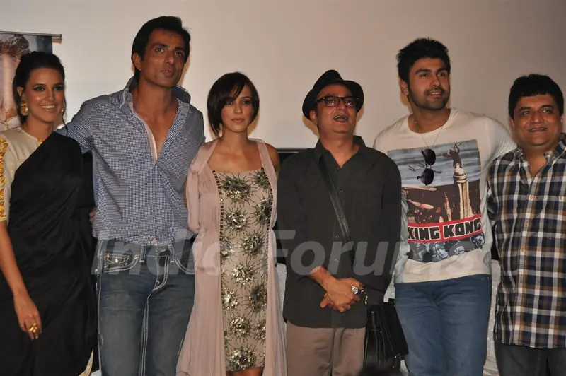 Neha Dhupia, Sonu Sood, Hazel Keech, Vinay Pathak, Arya Babbar at Film Maximum music launch