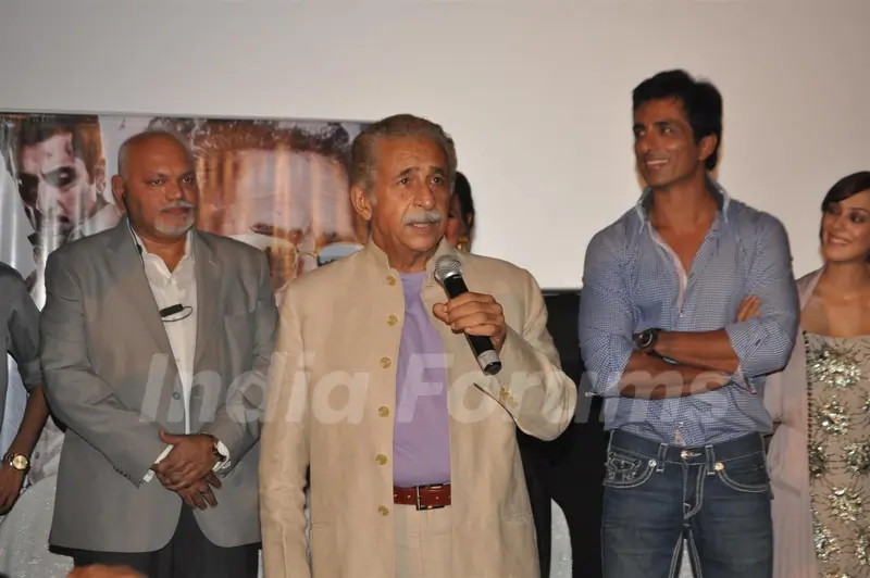 Naseeruddin Shah, Sonu Sood, Hazel Keech at Film Maximum music launch at PVR Cinemas in Juhu