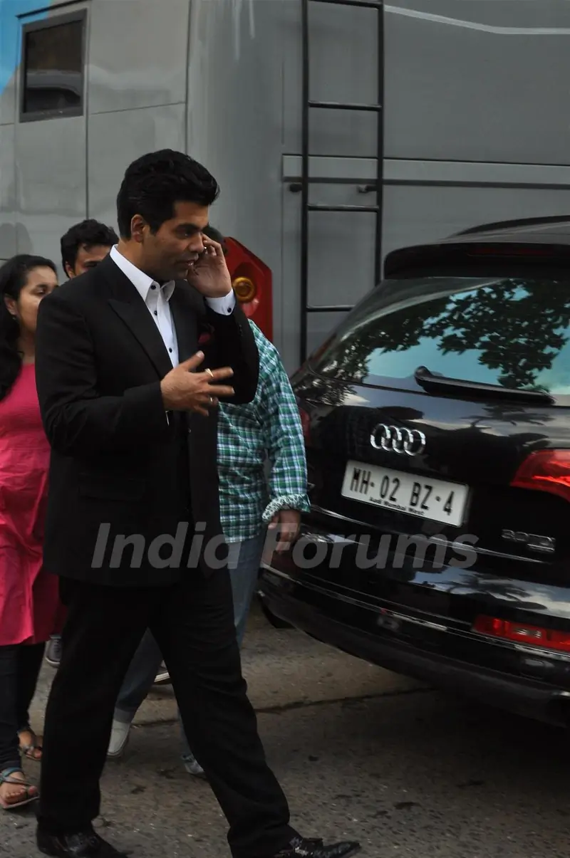 Karan Johar on the set of Jhalak Dikhhala Jaa
