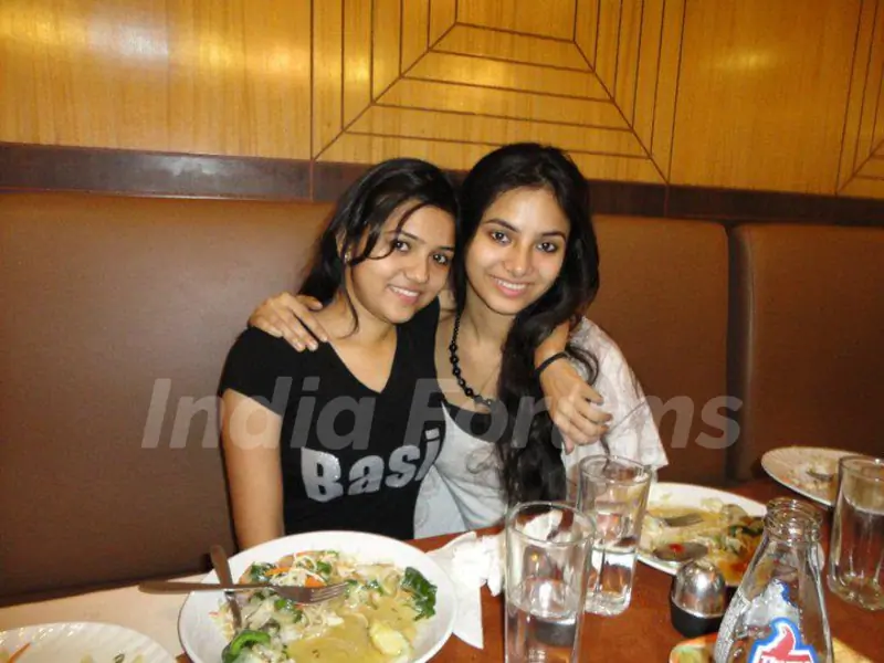 Deblina Chatterjee and her friend