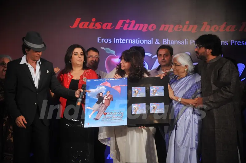 Shah Rukh, Farah, Bela, Leela & Sanjay at poster & music launch of Shirin Farhad Ki Toh Nikal Padi