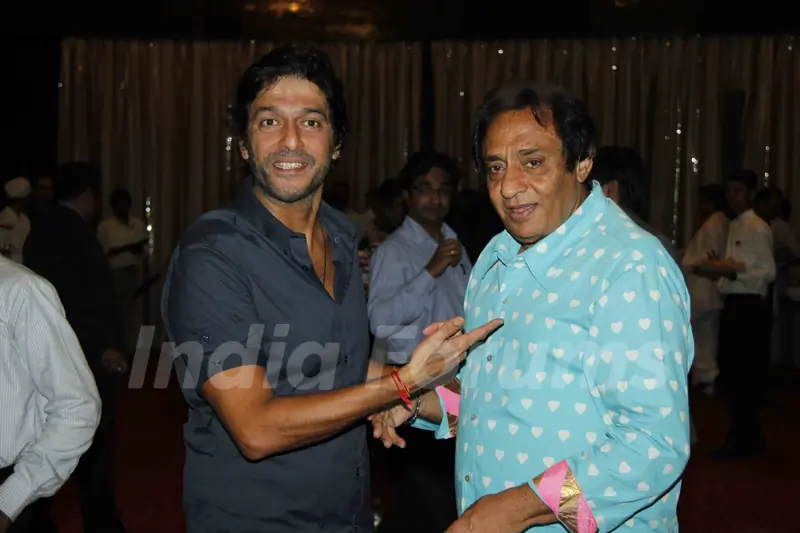 Chunky Pandey with Ranjeet at Dhoot family dinner in hounour of Mr. Niranjan Hiranandani