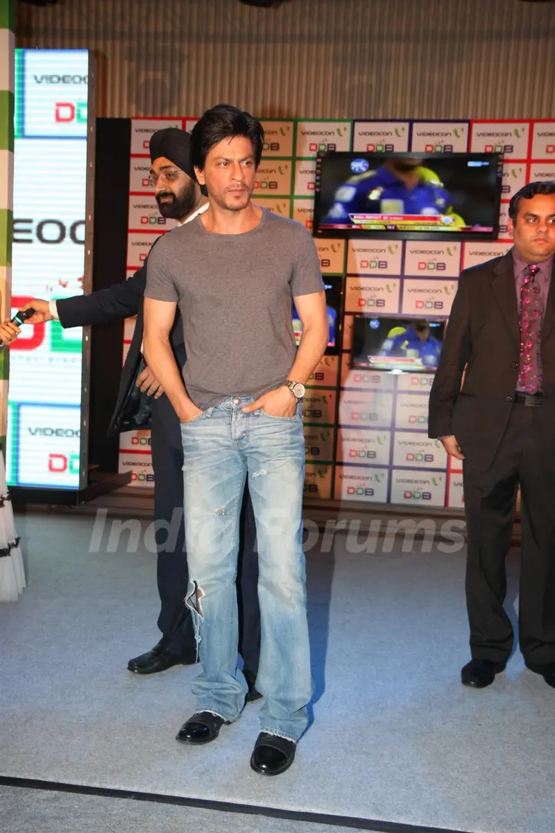 Shahrukh Khan poses during the launch of DDB & Videocon its new Age Led’s
