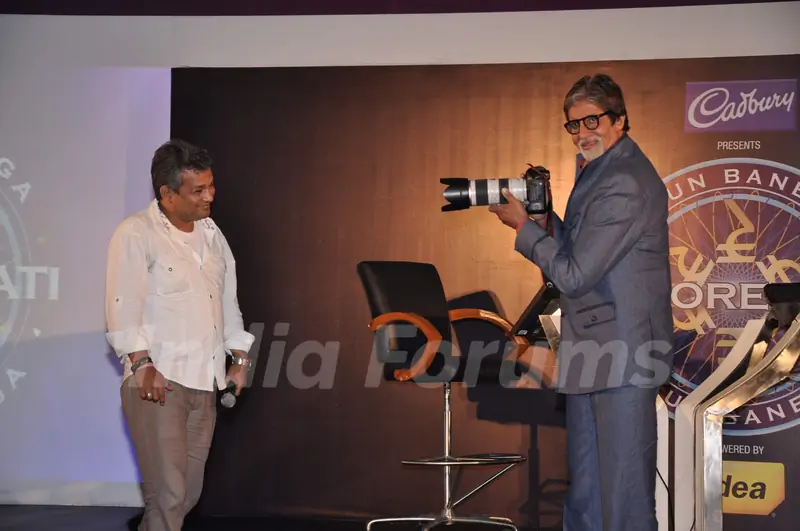 Megastar Amitabh Bachchan at KBC Panch Koti Gyaan Kumbh Press Meet at JW Mariott. .