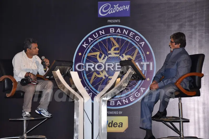 Megastar Amitabh Bachchan at KBC Panch Koti Gyaan Kumbh Press Meet at JW Mariott. .