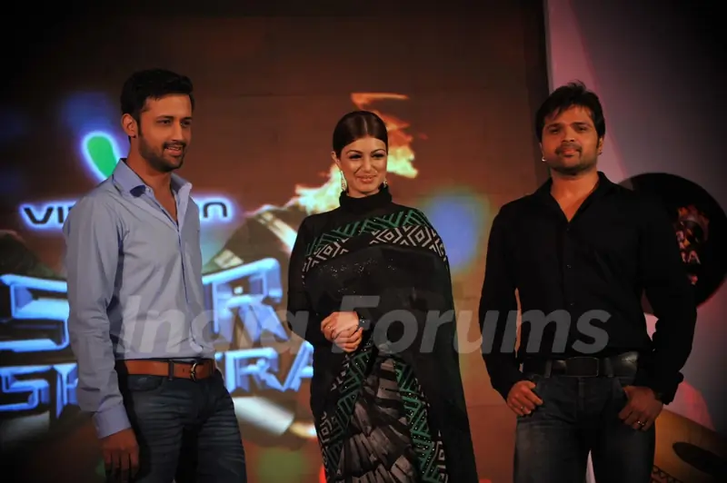 Atif Aslam, Ayesha Takia & Himesh Reshammiya at Launch of reality musical show of Sur- Kshetra