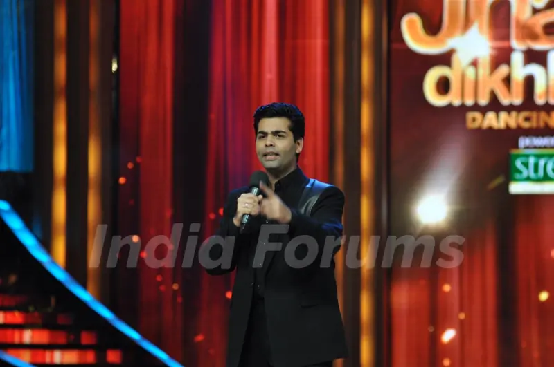 Karan Johar at Set of Jhalak Dikhhala Jaa
