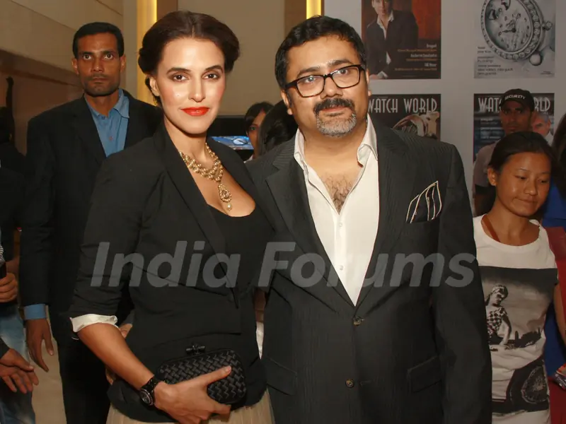Mitrajit Bhattacharya Chitralekha Group and Neha Dhupia  at the  Watch World Awards Function at Gurgaon in Haryana. (Photo: IANS/Amlan)