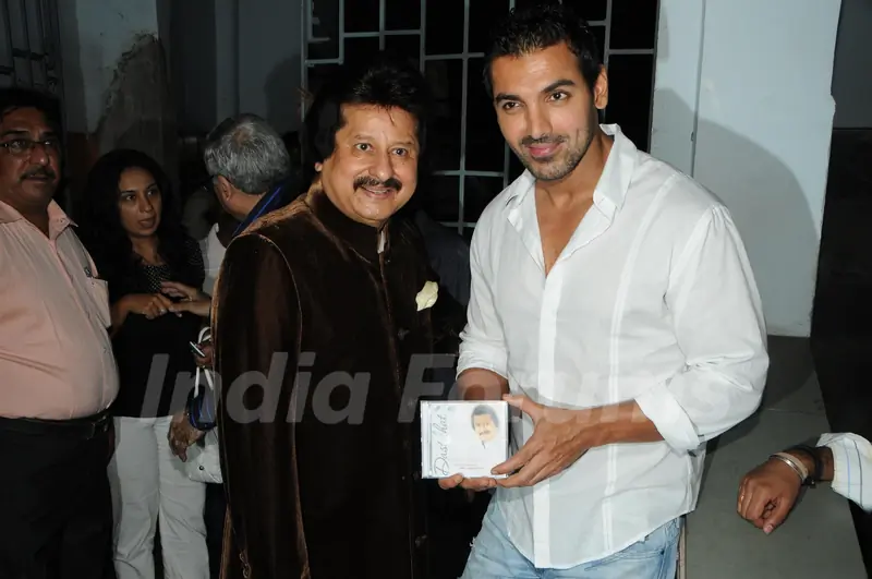 John Abraham unveils new album by Pankaj Udhas titled Dastkhat.