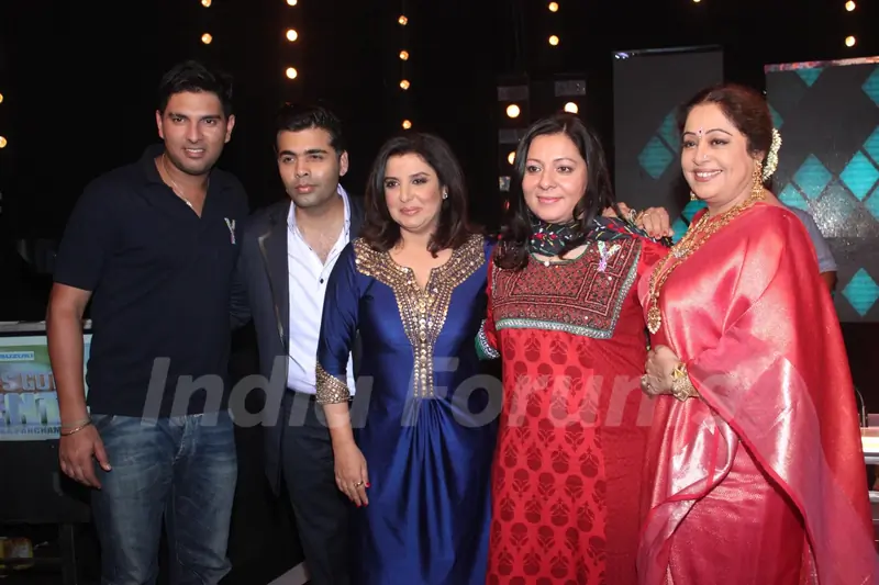 Yuvraj Singh on the sets of 'India's Got Talent'