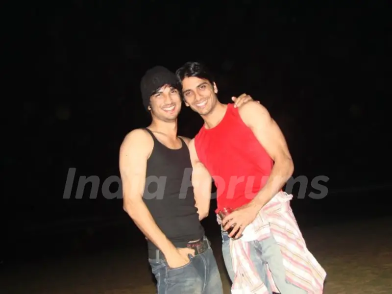 Sushant Rajput with his friend