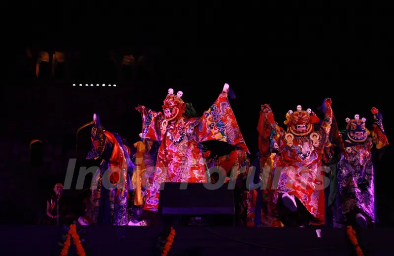 Performance by Buddhist Mahakala Sacred Chants Palpung Sherbling Monastery