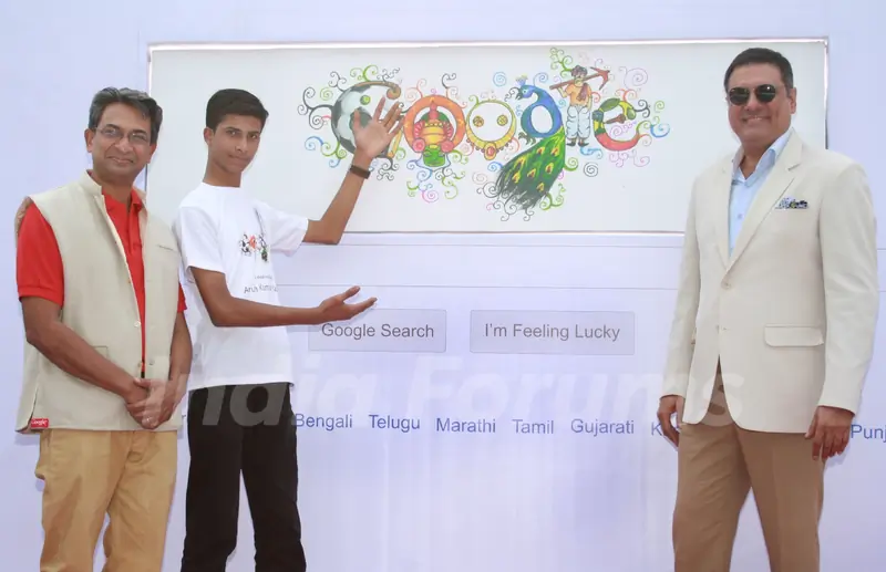 Boman Irani at the announcement of the winner of the Doodle4Google contest 'Unity in Diversity'