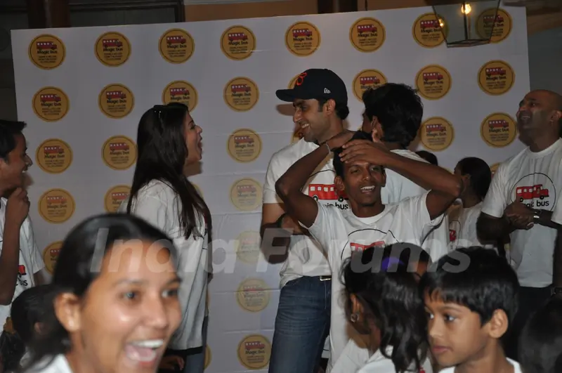 Abhishek, Aishwarya Bachchan At Magic Bus Event