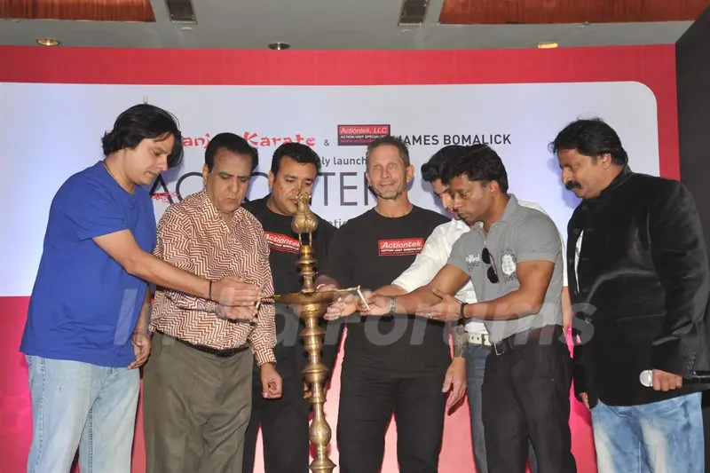 James Bomalik during the launch of India’s largest karate school Actiontek India