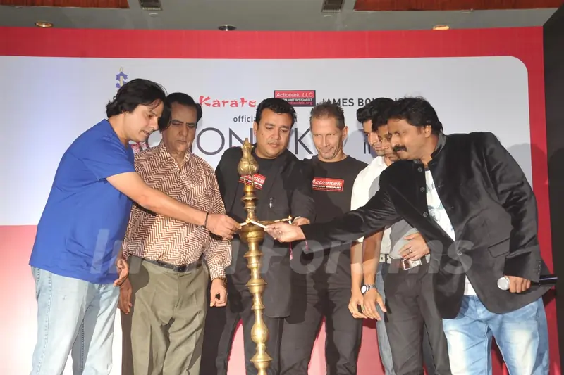 James Bomalik during the launch of India’s largest karate school Actiontek India