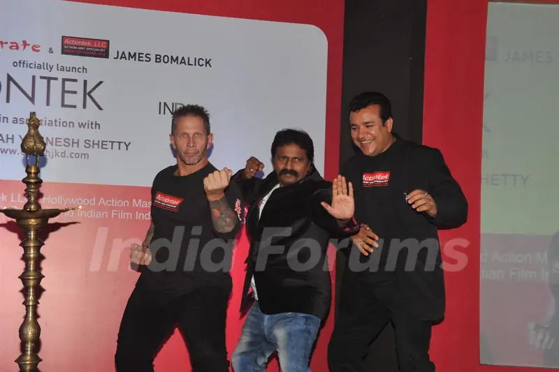 James Bomalik during the launch of India’s largest karate school Actiontek India