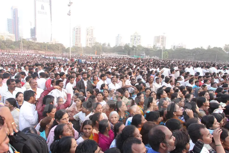 Funeral of Shiv Sena Supreme Balasaheb Thackeray at Shivaji Park in Mumbai.