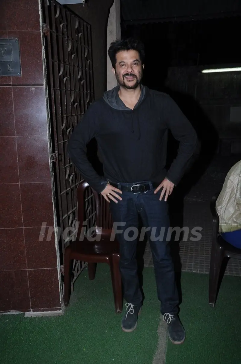 Anil Kapoor And Satish Kaushik At Barfi Screening