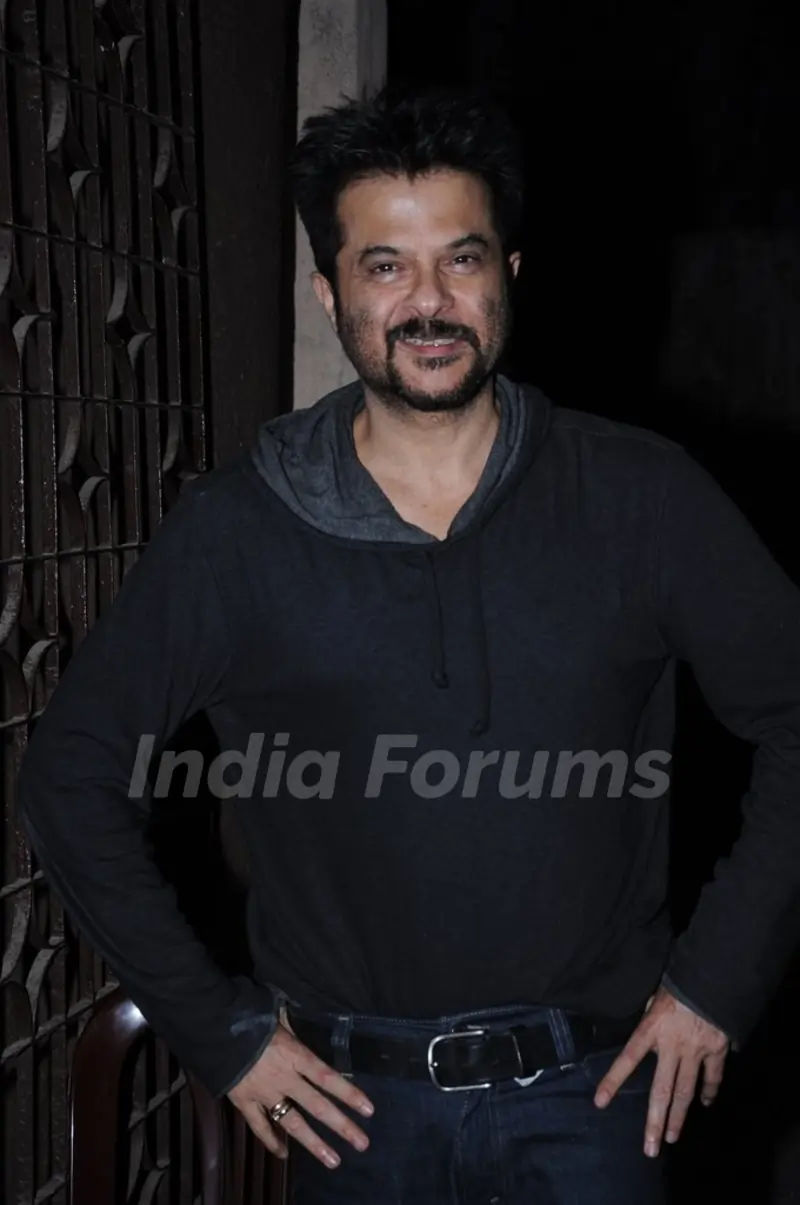 Anil Kapoor And Satish Kaushik At Barfi Screening