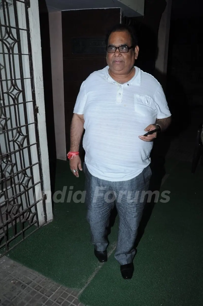 Anil Kapoor And Satish Kaushik At Barfi Screening
