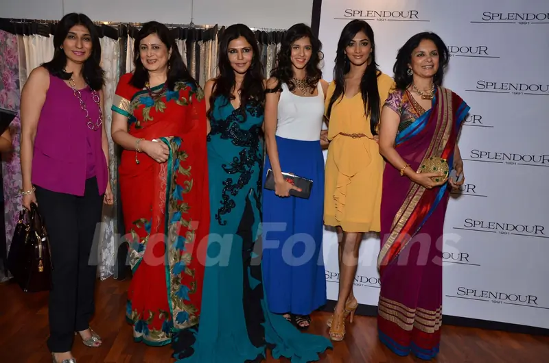 Fashion designer Nisha Jamwal at Splendour collection launch hosted by Nisha Jamwal in Mumbai.